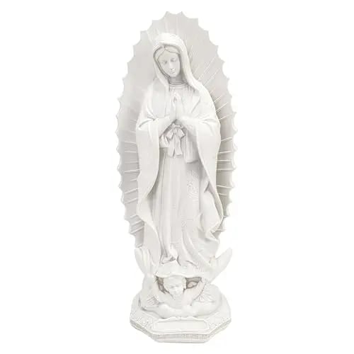Resin Blessed Virgin Mary Rosary Holder Statue