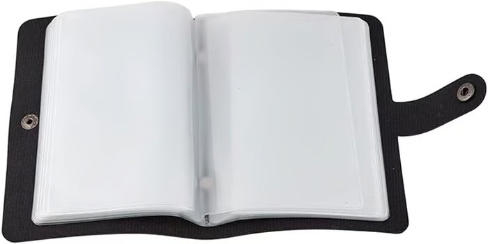 ✝️ Catholic Genuine Leather Holy Card Holder – Pocket Prayer Card Organizer with Snap Closure