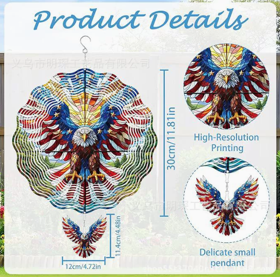 🔥LAST DAY 50% OFF -🌟3D Mandala Wind Spinner – Boring Garden Decor Gone!