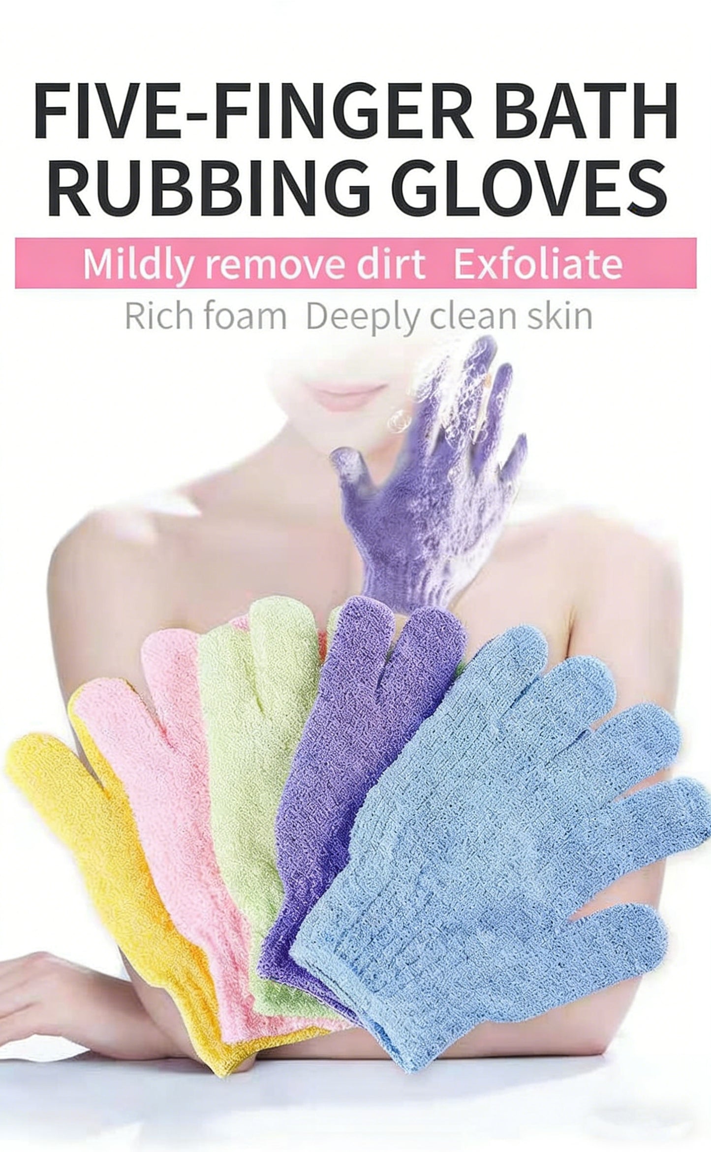 💥 Exfoliating Bath Scrub Towel — Silky Smooth Skin in Minutes