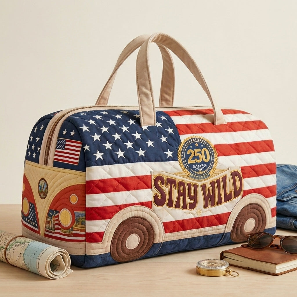 250th Quilted Travel Duffle Bag — Yours Free