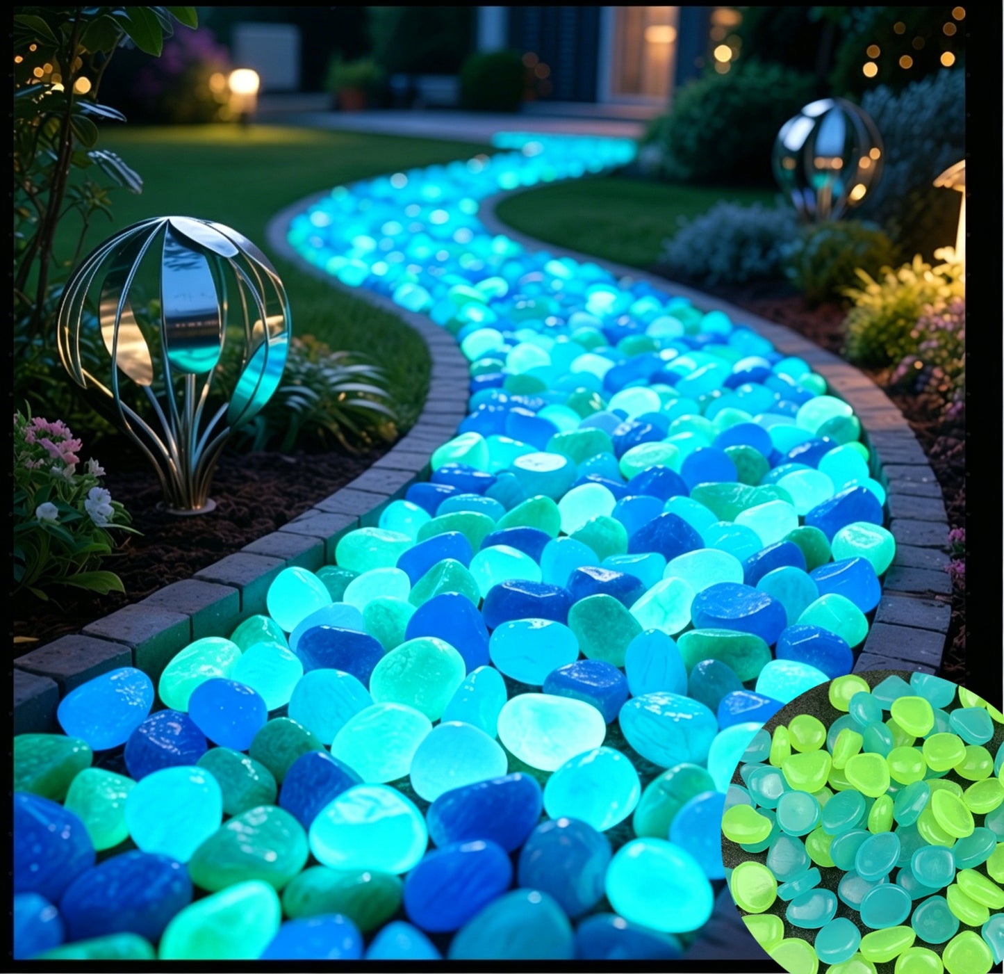 🏆Flash Sale⚡ 50K+ SOLD! Almost Gone-💥Glow In The Dark Rocks - Illuminate Your Outdoors with Enchanting Glow!
