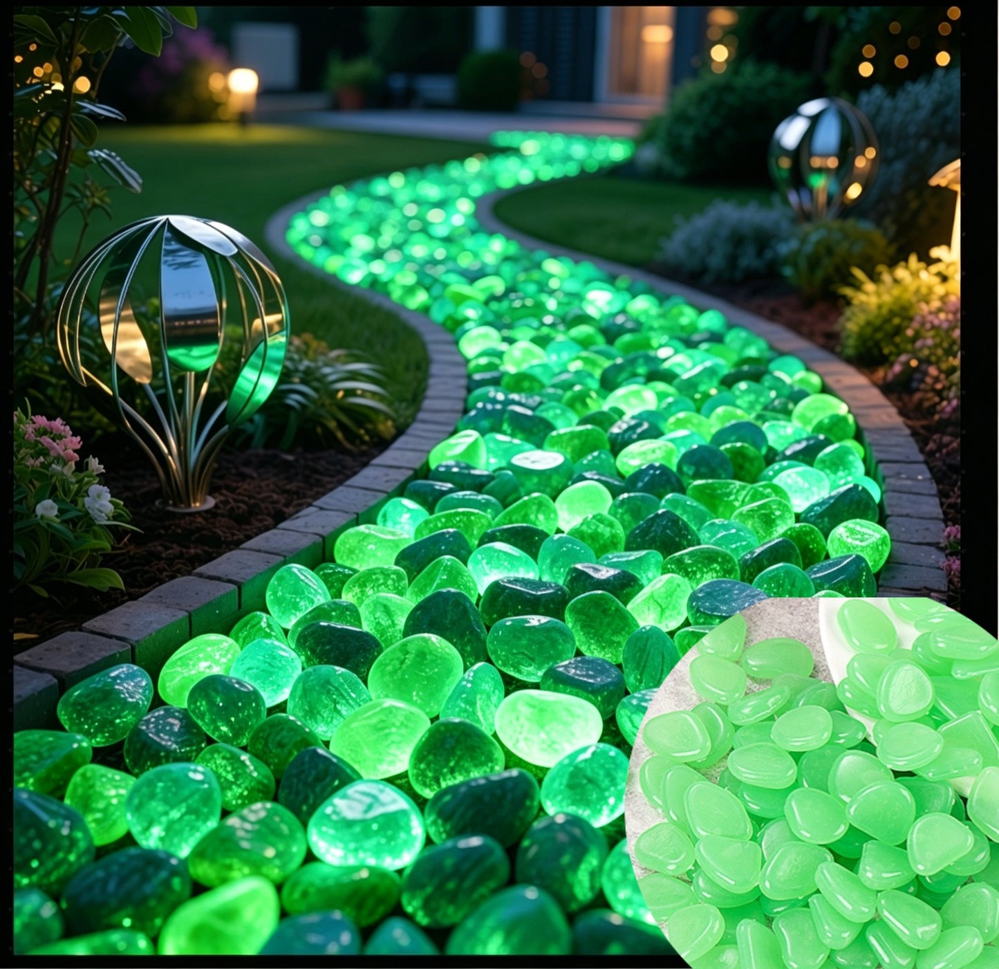 🏆Flash Sale⚡ 50K+ SOLD! Almost Gone-💥Glow In The Dark Rocks - Illuminate Your Outdoors with Enchanting Glow!