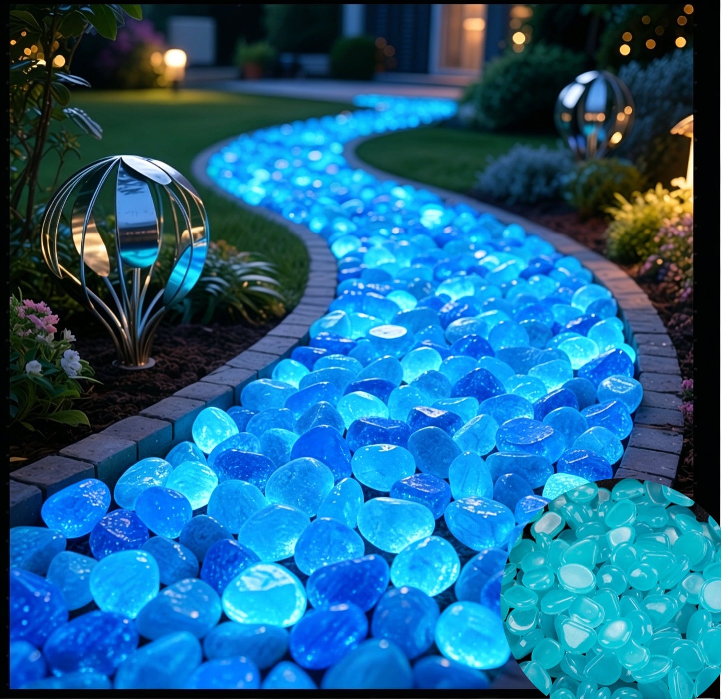 🏆Flash Sale⚡ 50K+ SOLD! Almost Gone-💥Glow In The Dark Rocks - Illuminate Your Outdoors with Enchanting Glow!