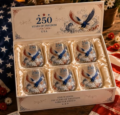 🦅 USA 250th Anniversary Freedom Eagle Glass – Limited Collector Edition