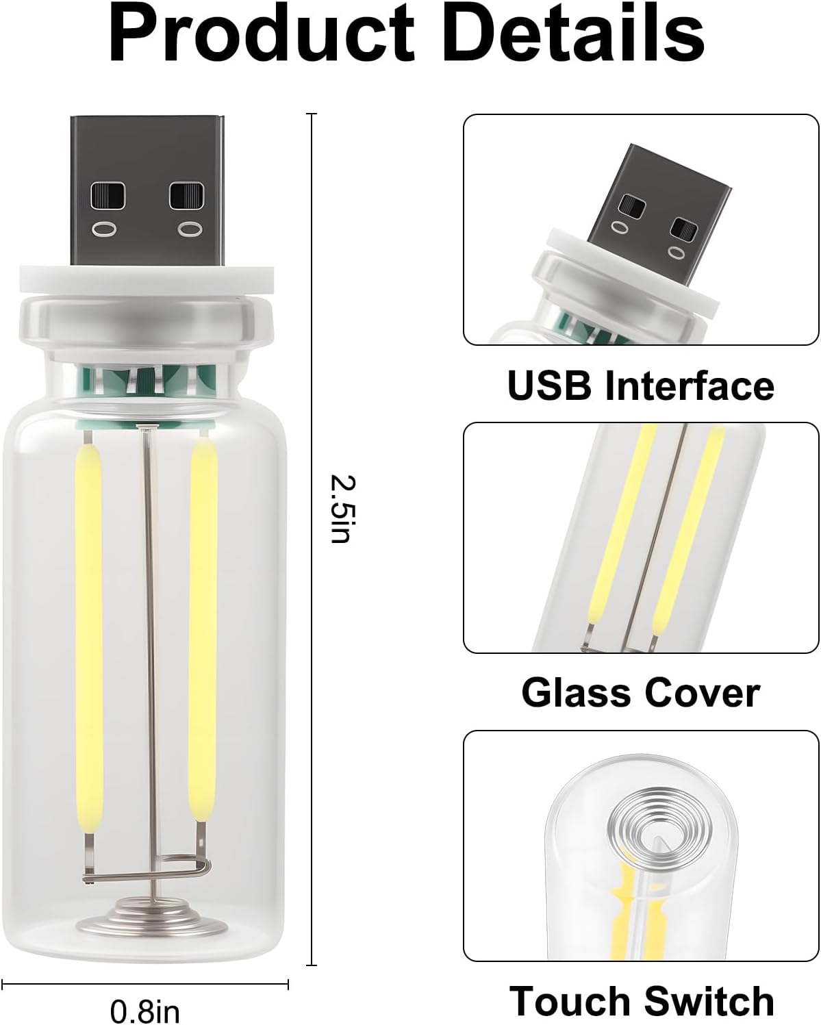 💡Car USB Night Light Bulb