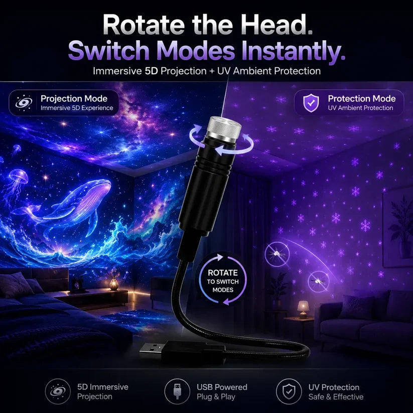 Galaxy Ocean Projector for Bedroom