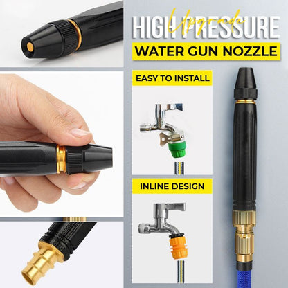 ?BIG OFFER - 49% OFF? ?? 10X High Pressure Car Wash Water Gun Nozzle | All Metal Multi-Mode Spray