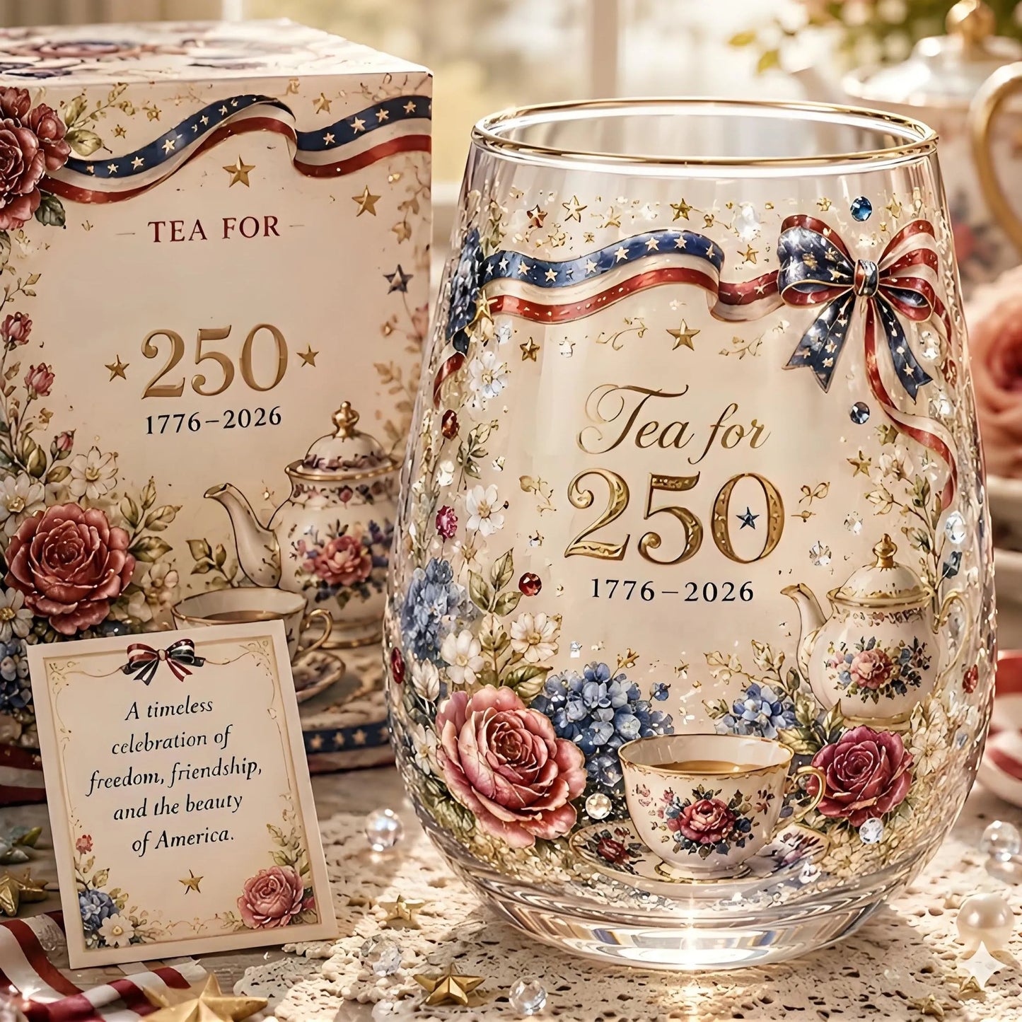 🦅 USA 250th Anniversary Freedom Eagle Glass – Limited Collector Edition