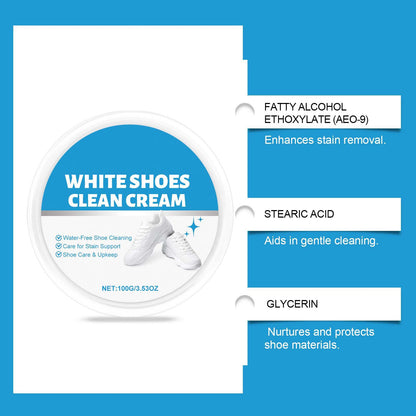 💥50% OFF Today Only — White Shoes Clean Cream | Waterless & Instant Results ✨