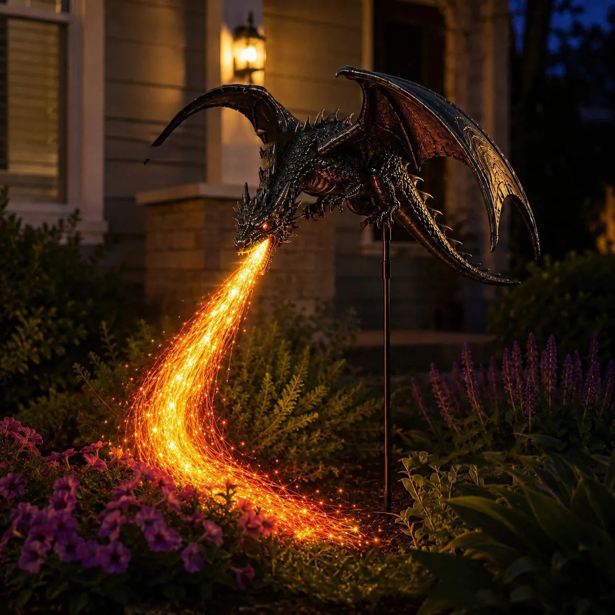 🔥LAST DAY 49% OFF - 🔥Solar Dragon Fire Garden Light