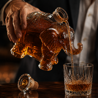 🦌✨ Handcrafted Limited-Edition Animal Whiskey Bottles 🥃🔥