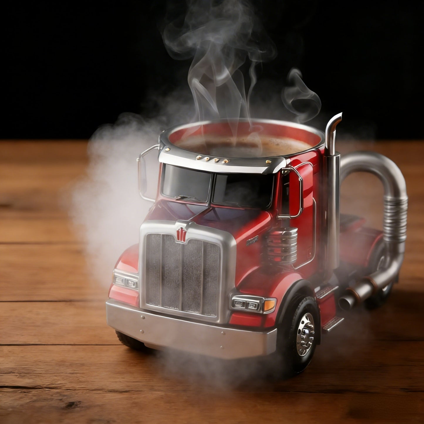 Durable Semi-Truck Shaped Coffee Mug – Handcrafted Resin Mug for Family & Friends 🚛☕