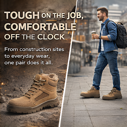 Men’s Comfortable Steel Toe Work Boots – Safe, Comfortable, Everyday Wear