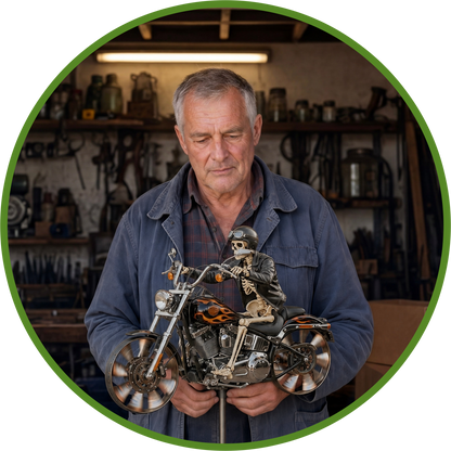 🔥Last Day Promo: 49% OFF 💀-Skull Motorcycle Windmill- 🏍️Buy 2 & Get FREE Shipping Today! 🚚