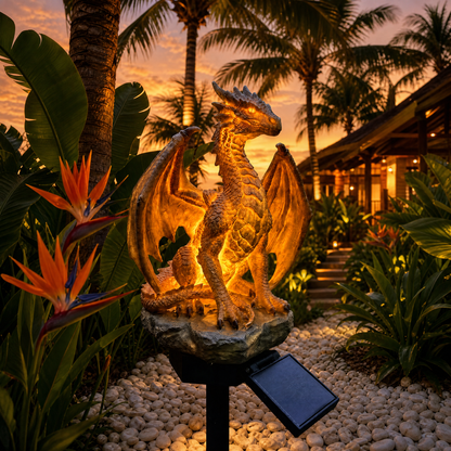Golden Dragon Solar Light – 250th Anniversary Ember Edition for Yard & Garden 🏡🌿