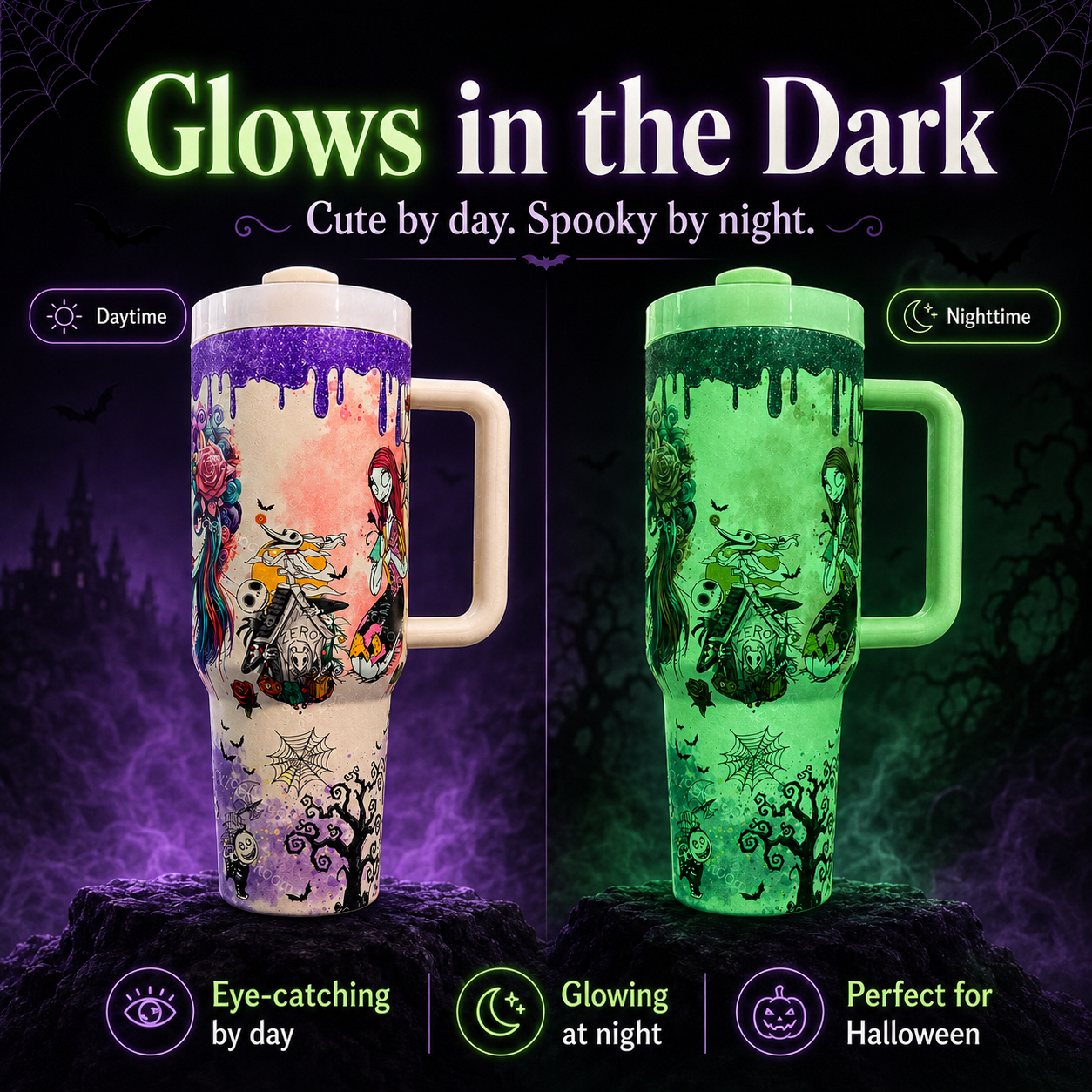 🎃👻 Last Day 50% OFF-💀Halloween skeleton Tumbler