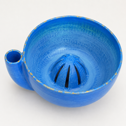 Handmade Ceramic Swirl Berry Bowl | Gentle Swirl Rinse & Drain Bowl for Strawberries, Blueberries & Small Fruits
