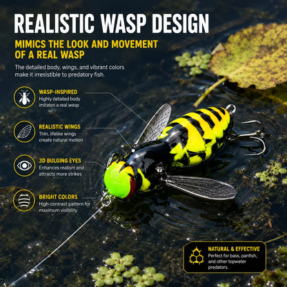 Wasp Topwater Crawler Fishing Lure