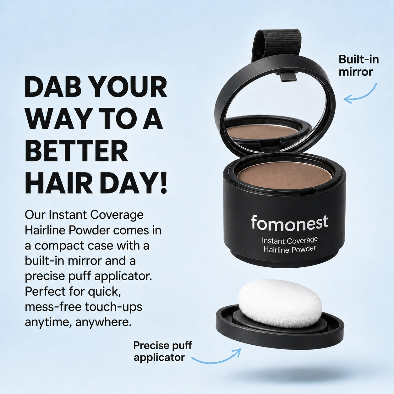 Instant, Natural Coverage Hairline Powder