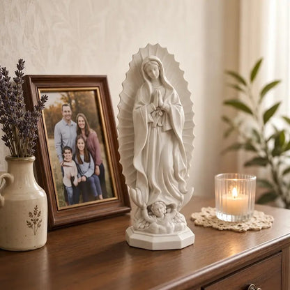 Resin Blessed Virgin Mary Rosary Holder Statue
