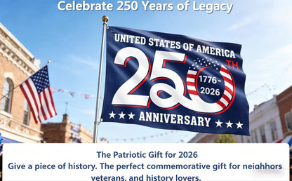 US 250th Anniversary 1776-2026 Grommet Flag 🏴󠁵󠁳󠁡󠁿 Special Offer Today 🔥