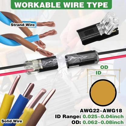 Double-Wire Plug-in Connector Led Light Strip Connectors 1/2/3Pin 🔌🔌🔌
