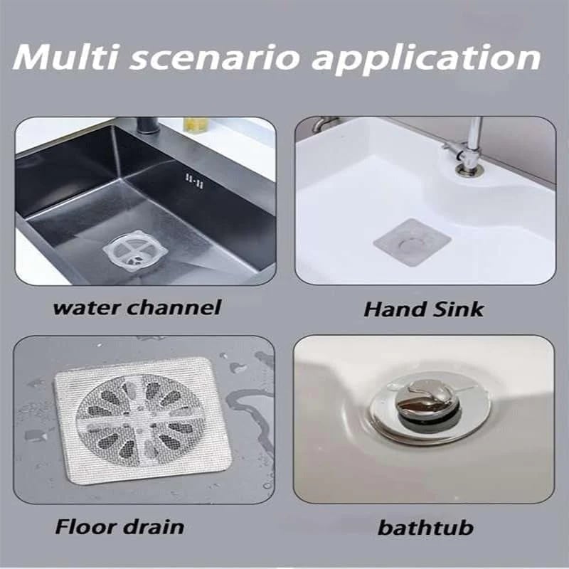 Disposable Drain Cover Stickers – Hair Catcher & Insect Blocker