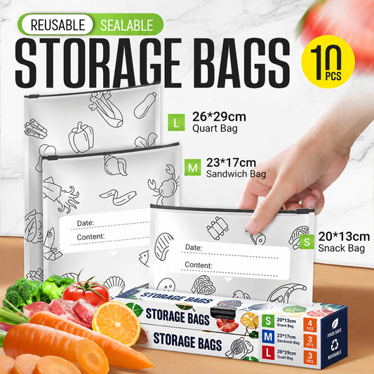 🔥Global bestseller🍗Reusable Aluminum Foil Sealable Storage Bags🥦
