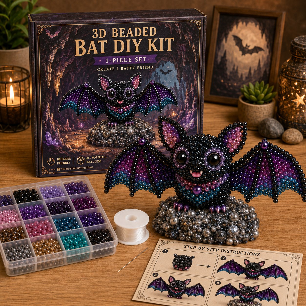 🔥2026 Hot Sale -🧵 3D Beaded Animal DIY Kit | Perfect Gift for Craft & Animal Lovers ✨