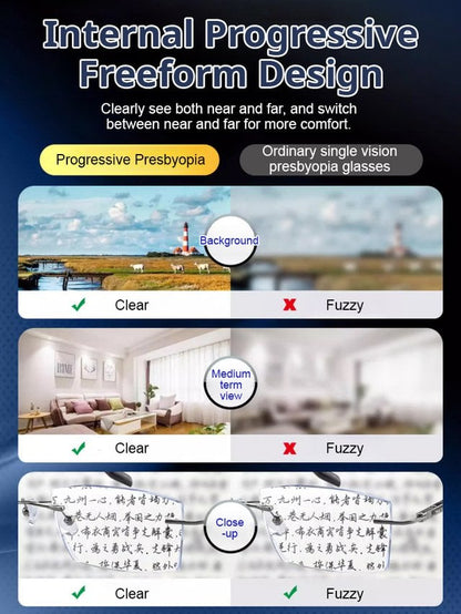 🔥Color-changing anti-blue light presbyopia glasses