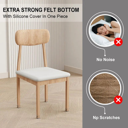 🛡️ 24Pcs Square Chair Leg Floor Protectors – Multi-Surface Protection