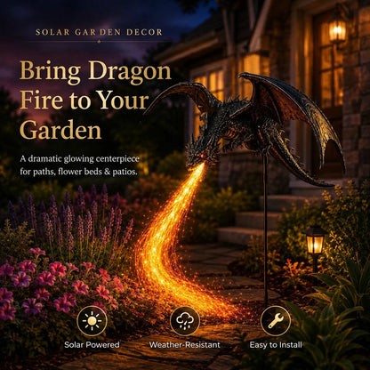 🔥LAST DAY 49% OFF - 🔥Solar Dragon Fire Garden Light