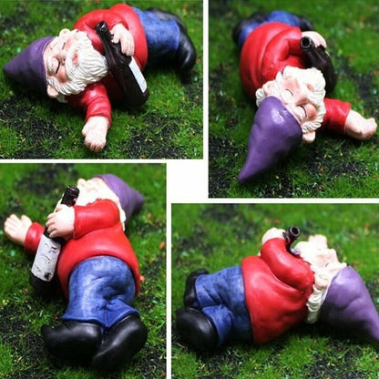 🔥 46% OFF Today — Drunk Dwarf Garden Gnome Figurines | Funny Resin Statue Set 🎁