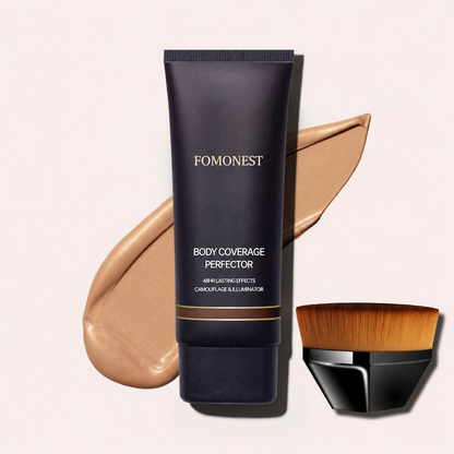 Waterproof & Sweatproof Full Coverage Body Tattoo Concealer | Instant Coverage, Limited Time: Free Concealer Brush Included