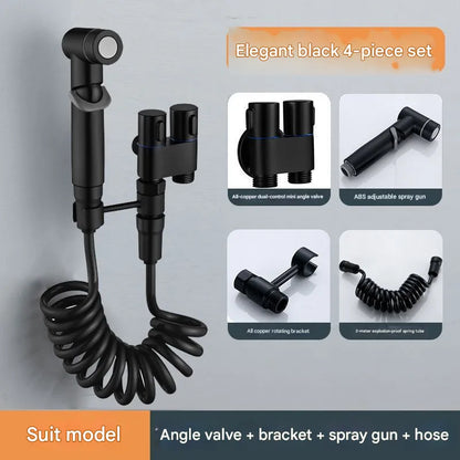 🔥Last Day 50% OFF🔥 1-In-2-Handheld Out Dual Control Valve Bidet Sprayer for Toilet