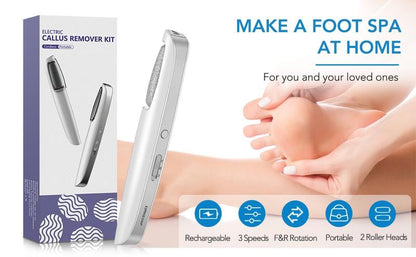 💕👣 Mother’s Day Rechargeable Electric Callus Remover | 3 Speeds F&R Rotation Foot Care
