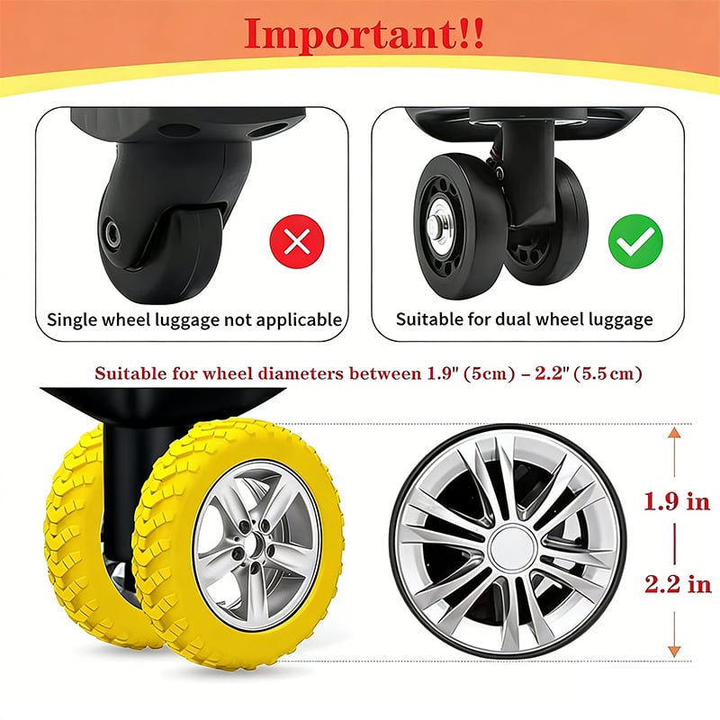 🔥🔥Luggage Suitcase Wheels Protection Covers