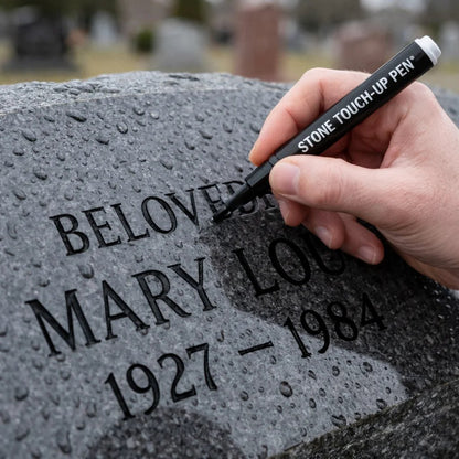 Tombstone Marker Pen – Restore Faded Grave Inscriptions | Gold, Black & Red | Weatherproof