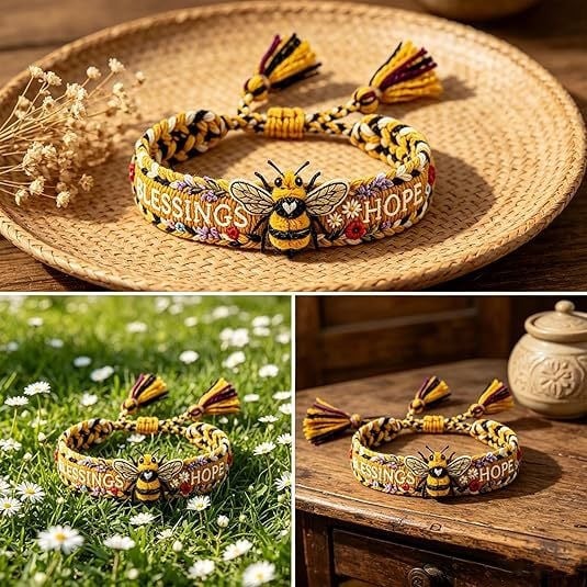 🌼 Blessings & Hope 🐝 2026 Limited Edition Handmade Woven Bracelet