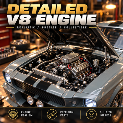 🔥LAST DAY 49%🏎️ 1967-Inspired GT500 Fastback DIY Model Car Kit – Build & Display