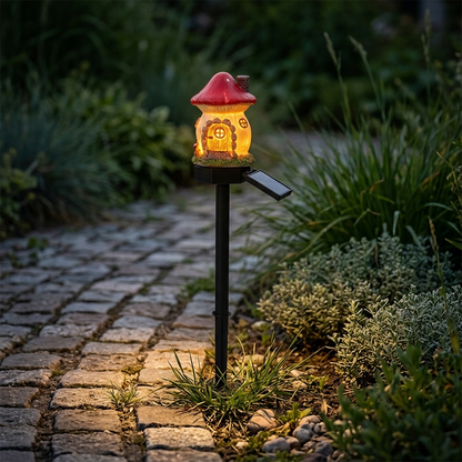 🔥Big Sale - 50% OFF🔥Solar Fairy-Tale Mushroom Cottage Garden Light – Magical LED Outdoor Decor for Gardens, Pathways & Cozy Backyard Spaces🍄