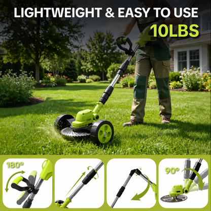 🔥 50% OFF – 3-in-1 Cordless Lawn Trimmer with 2×21V Batteries 🌿