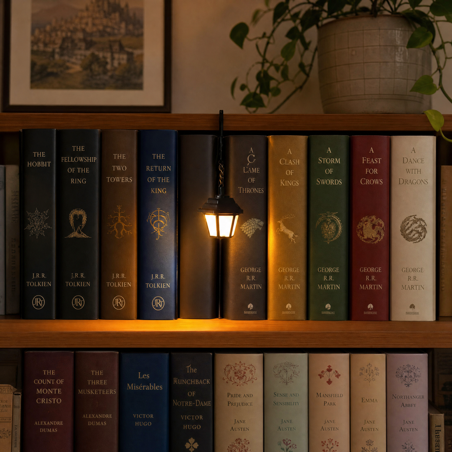 Library Lantern-Decorative Bookshelf Lighting