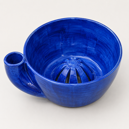 Handmade Ceramic Swirl Berry Bowl | Gentle Swirl Rinse & Drain Bowl for Strawberries, Blueberries & Small Fruits