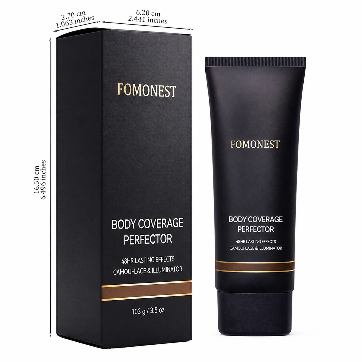 Waterproof & Sweatproof Full Coverage Body Tattoo Concealer | Instant Coverage, Limited Time: Free Concealer Brush Included