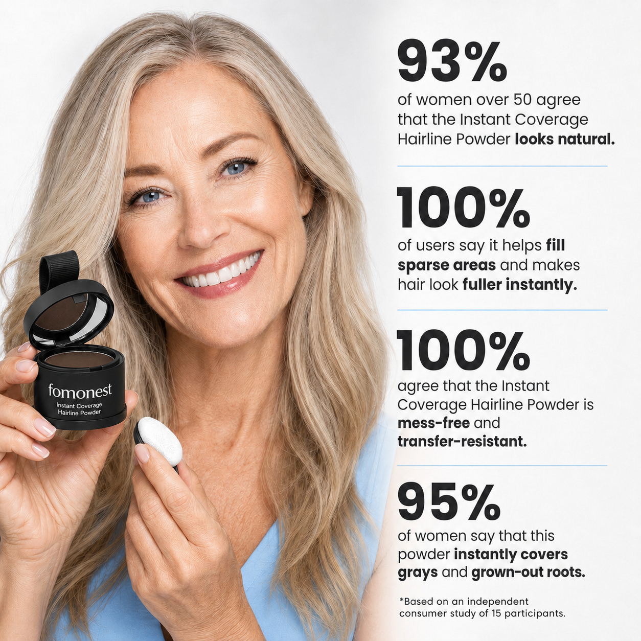Instant, Natural Coverage Hairline Powder