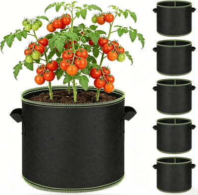 5-Pack 5 Gallon Grow Bags