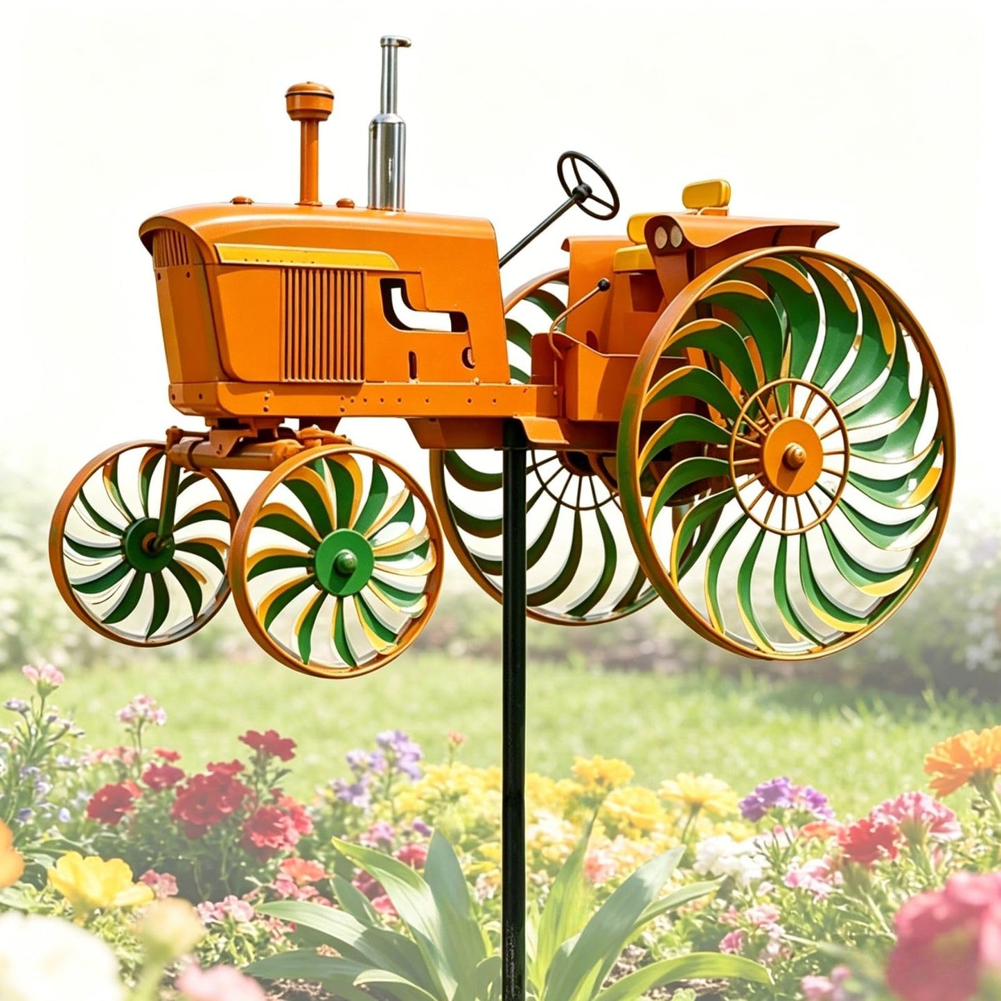 Vintage Tractor Wind Spinner – Bring Farmhouse Charm To Your Garden🏡🎁