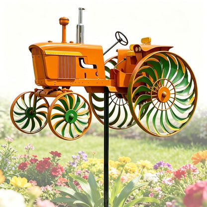 Vintage Tractor Wind Spinner – Bring Farmhouse Charm To Your Garden🏡🎁